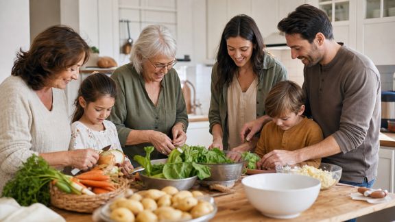 Cuisiner en famille lors des jours de fête : traditions, organisation et idées de recettes