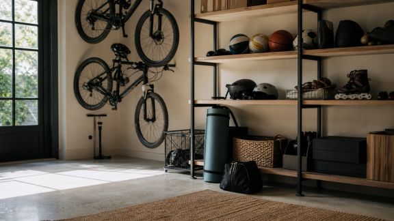 Comment gérer les affaires de sport et loisirs dans l'entrée ou le garage