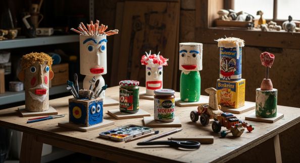 Récup’art : créer des œuvres d’art ludiques avec matériaux recyclés