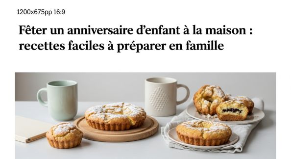 Fêter un anniversaire d’enfant à la maison : recettes faciles à préparer en famille